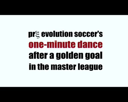 Pre Evolution Soccer's One-Minute Dance After a Golden Goal in the Master League