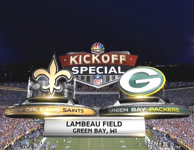 "NBC Sunday Night Football" 2011 Kickoff Game: New Orleans Saints at Green Bay Packers