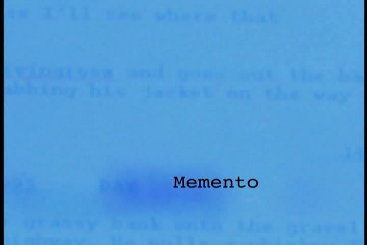 Anatomy of a Scene-Memento