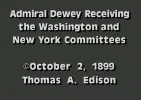 Admiral Dewey Receiving the Washington and New York Committees