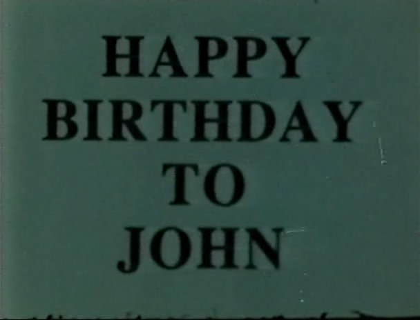 Happy Birthday to John