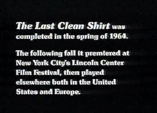 The Last Clean Shirt