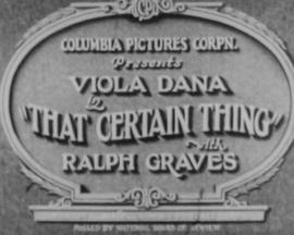 That Certain Thing