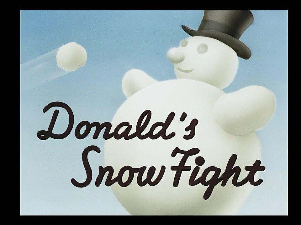 唐老鸭打雪仗