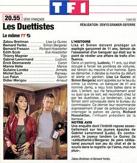 Les duettistes: Jeunes proies