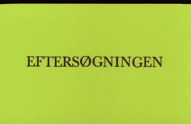 Eftersøgningen