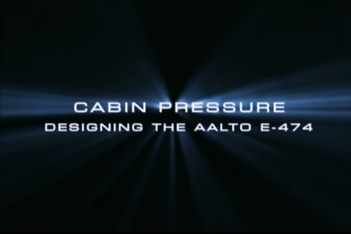 Cabin Pressure: Designing the Aalto E-474