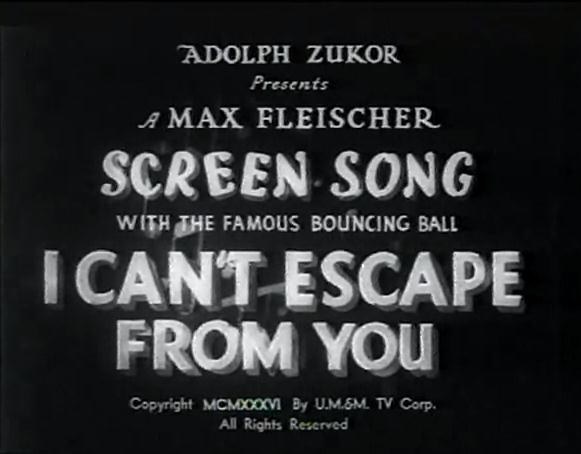 I Can't Escape from You